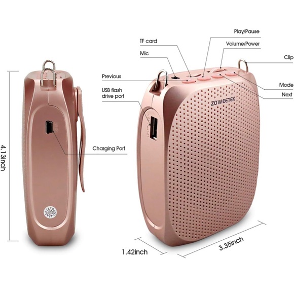 NWOT ZOWEETEK Voice Amplifier Microphone Headset - Picture 2 of 10